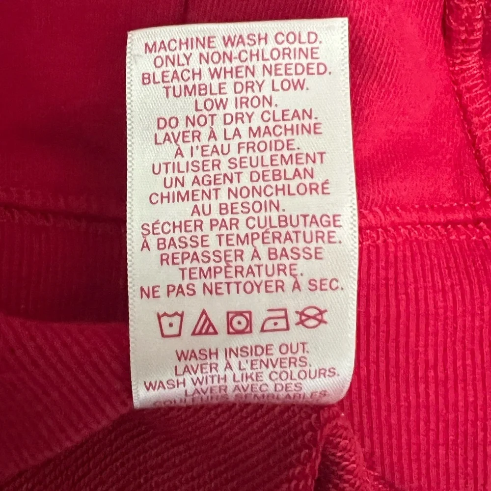 Canadiana Red Full Zip Hoodie Sweatshirt Youth XL (14–16) Canada Patch